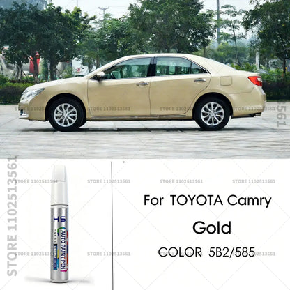 For Toyota Camry Paint Repair Pen Touch Up Scratch Remover DIY Car Accessories White 070 Blue 8W7 Black 209 202 220 Gold 5B2