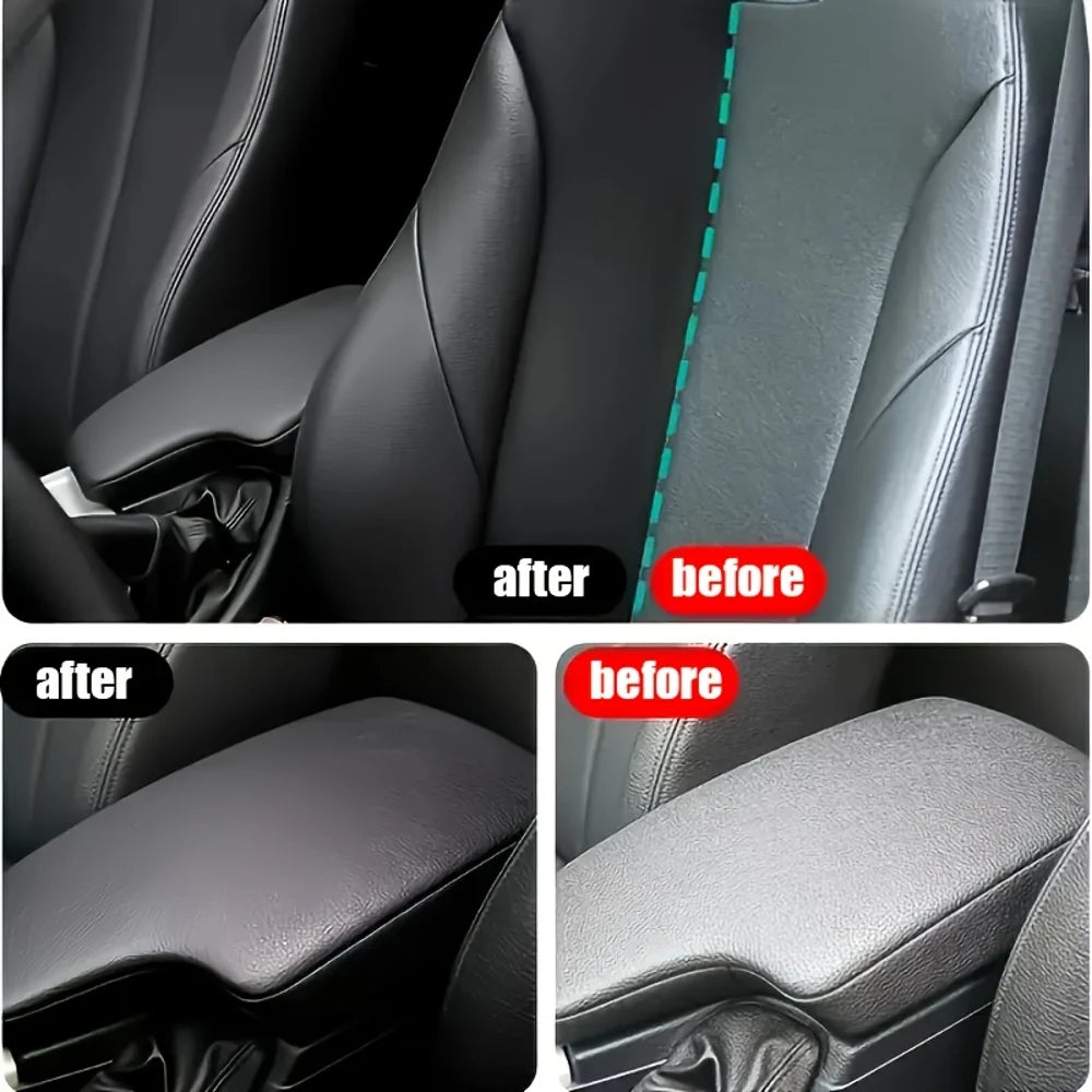 100ml All-in-One Automotive Plastic Restorer Spray - Instant Black Shine &, for Car & Trim, Dashboard/-like/Chrome Renew, Plasti