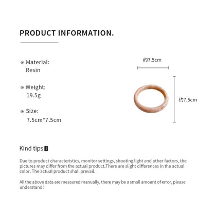 Wide Geometric Smuding Acrylic Bangles for Women Europe and America Vintage Resin Cuff Bracelets Chunky Wristband Hand Accessory