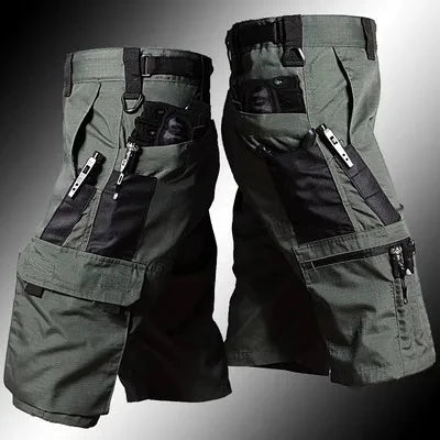 Camouflage Shorts Mens Summer Quick Drying Multiple Pockets Military Pants Outdoor Hiking Fishing Thin Shorts Male Jogger