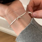 VENTFILLE 925 Sterling Silver Butterfly Bracelet for Girl Bead String Design Insect Fashion Versatile Jewelry Gift Dropshipping
