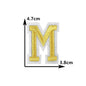 26 English gold letters Hot-melt adhesive ironing embroidery Patch DIY sewing decorative clothes patch