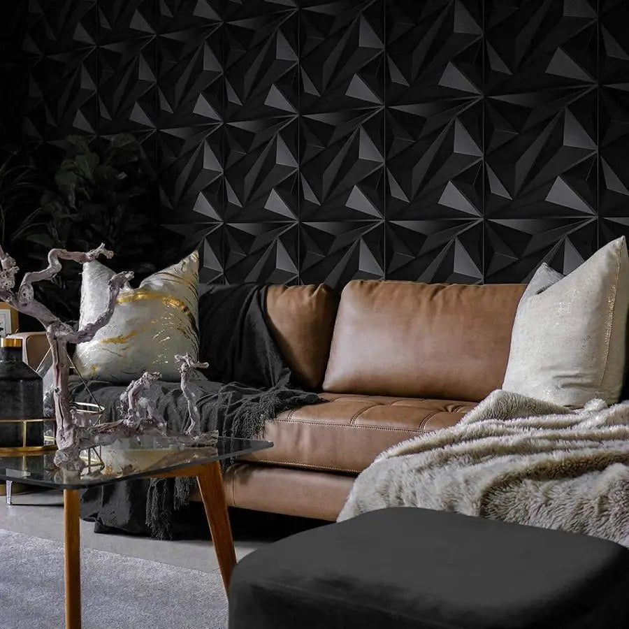 12pcs/20pcs 3D textured wall panels for indoor wall decoration,suitable for living room hall bedroom hotel office,30cmx30cm