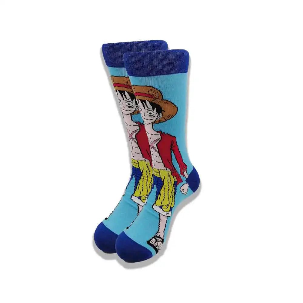 Spring and Autumn Men's and Women's Socks Cartoon Cartoon Fashion Funny High Quality Tube  Movie Character  Socks for Men