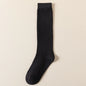 Women Long Socks Ladies Fashion Below Knee High JK Socks Solid Colors Cotton Black Gray White Socks Japanese Trendy Korean Style