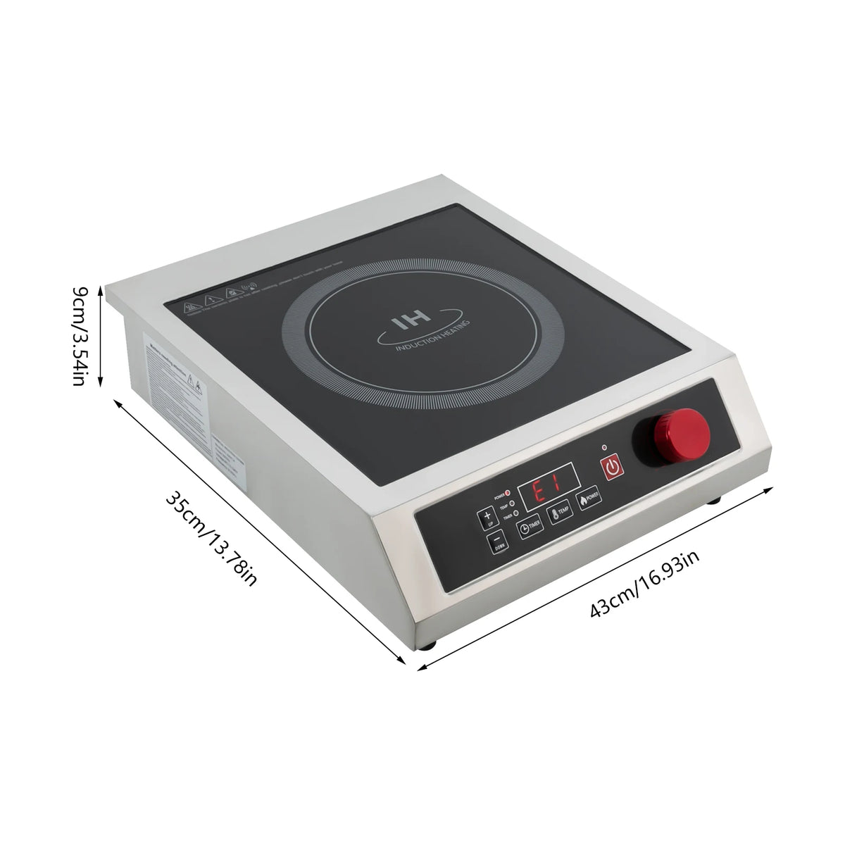 3500W Commercial Induction Cooktop Electric Induction Stove LED Display Anti-crush Induction Hob Cooker