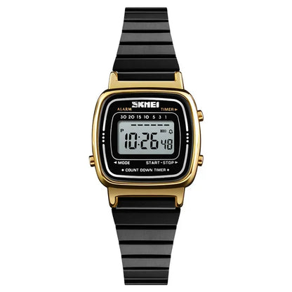 SKMEI 1901 Luxury Women Watches Small Dial Digital Chrono Calendar Watch Waterproof Ladies Wristwatch Clock Montre femme 1620