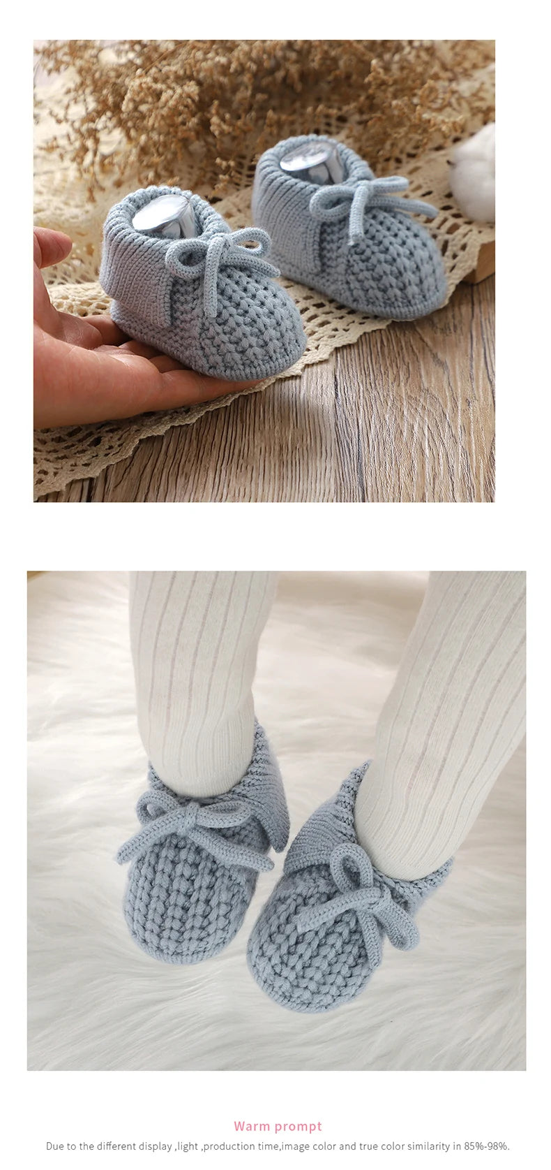 Baby Shoes Knitted Infant Child Bed Footwear 0-18M Cute Turn-down Breathable Newborn Boys Girls Walk Boots Fashion Solid Bandage