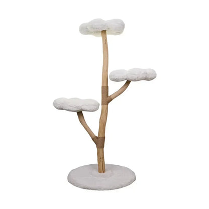 for Cloud Cat Climbing Frame Large Cat Tree Jumping Platform All-in-one Light-luxury Solid Wood Cat Shelf Nest