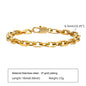Women Stainless Steel Chain Bracelet,18K Gold Plated Twist Paperclip Adjustable Link Bracelet,Chunky Stackable Layered Jewelry