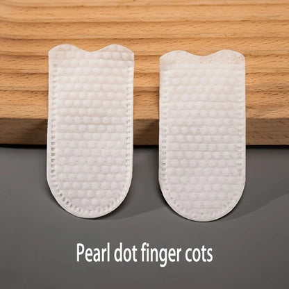 100Pcs Pet Finger Wipes,  Dog Cat Oral Cleaning Finger Cot Wipes for Teeth, Ear & Eye Care