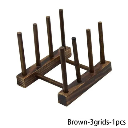 Kitchen Storage Organization Multi Functional Storage Rack Tableware Drainboard Woodiness Dish Drying Rack Kitchens Accessories