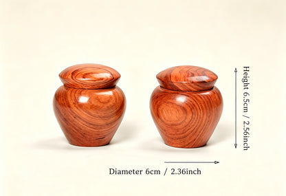 G4 Handmade Solid Wood Pet Urn Box Keepsake with Secure Seal Natural Memorial Storage for Dog Cat Ashes Hair Gift for Pet Lovers