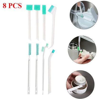 5/9 PCS Set Household Cleaning  Brush Set For Bottle Window Crevice Clean