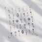 Collage Text English Letter Musical Note Star Graffiti Colorful 5D Love Heart Bowknot Nail Art Sticker Adhesive Manicure Decals