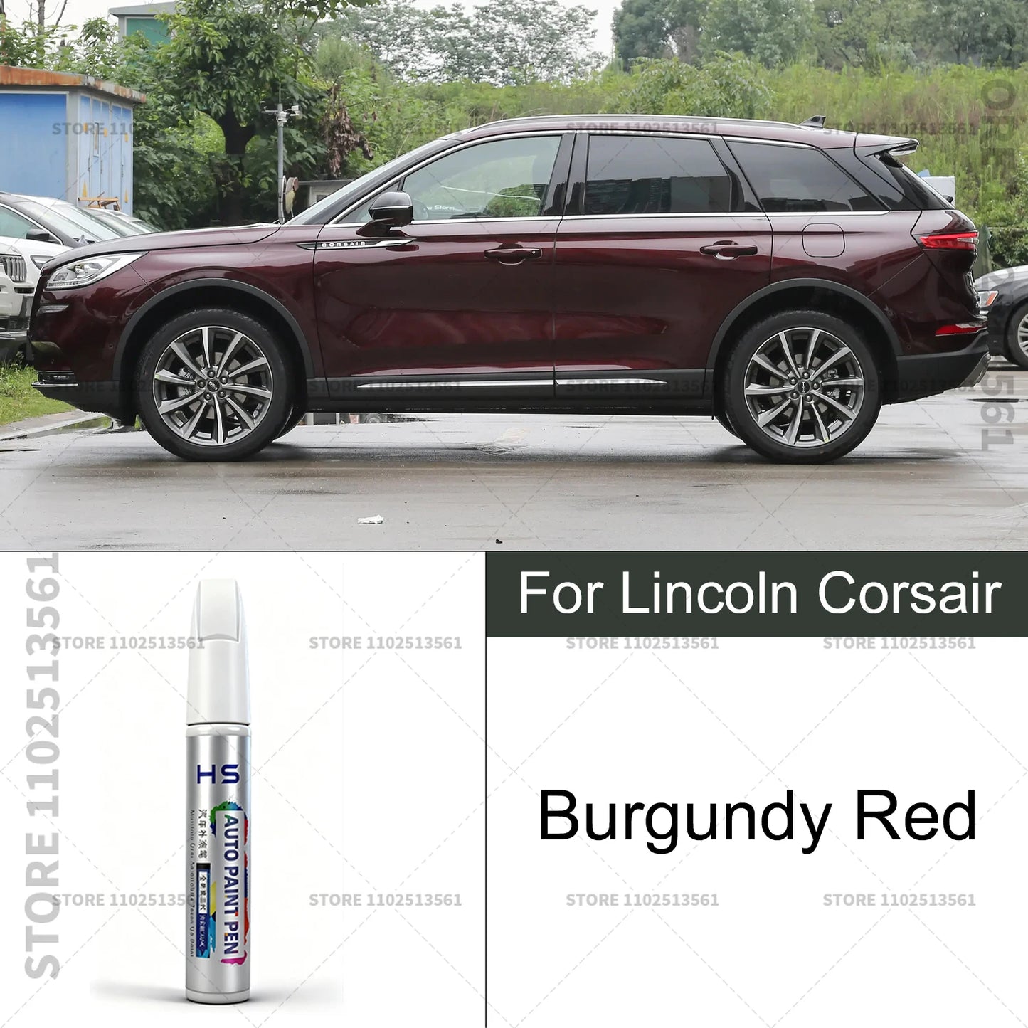 Car Paint Repair Pen For Lincoln Corsair Touch Up Scratch Remover DIY Auto Accessories Blue 157 Brown AR Platinum 2THS4C Black