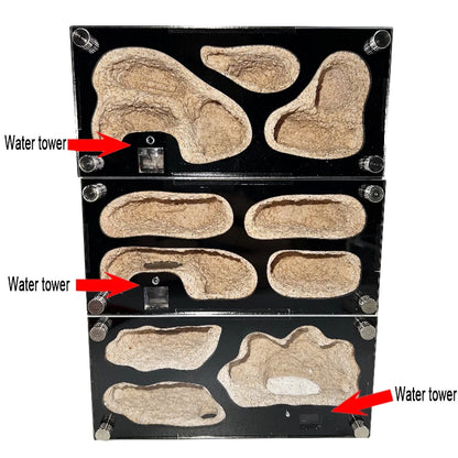 Expanded Anthill Ant House Acrylic Ant Kennel Insect Box Concrete Ant Farm Intelligent Temperature Control Ants Nest Spliceable