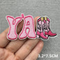 Cartoon Embroidered Patches For Clothing Slogan Letters Embroidery Patch For Clothes Iron On Patches On Clothes Jackets DIY