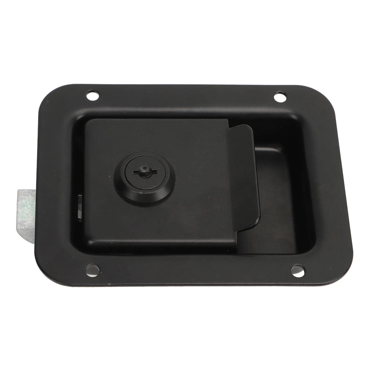 RV Toolbox Flush  Rugged Stylish  Reliable Trailer Paddle Door  Black  High Hardness for Campers