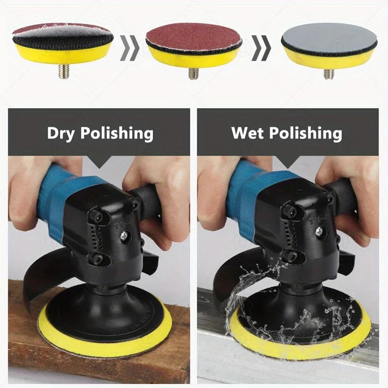 35pcs Headlight Repair Restoration Kit Car Polishing Disc 3inch 75mm Auto Waxing Sponge Sanding Pad With Sandpaper For Car Detai