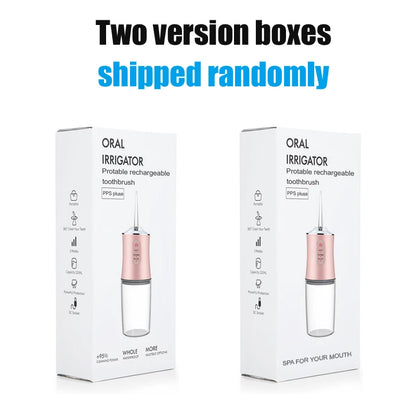 USB Portable Oral Irrigator Water Flosser Dental Water Jet Tools Pick Cleaning Teeth 200ML 4 Nozzles Mouth Oral Cleaning Agents