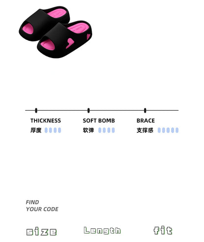 Summer Indoor Outdoor Women Sandal Platform Style Soft EVA Non Slip Love Design Home House Slippers Beach Slides Flip Flops shoe