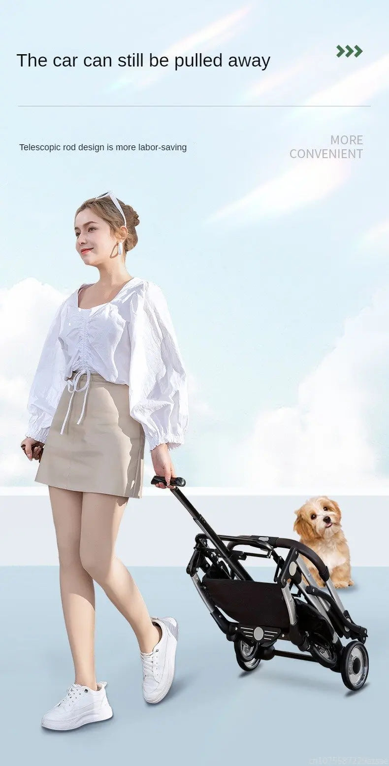Pet strollers Aluminum tube trolley pet bag separate cat dog car car travel tourist car foldable stroller dog puppy stroller
