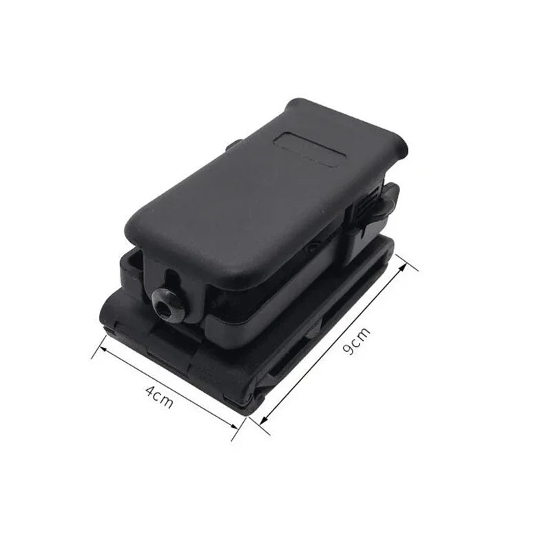 Tactical Adjustable Universal Fast Mag Pouch Single Modular Polymer Universal 9mm.40.45 Magazine Pouch