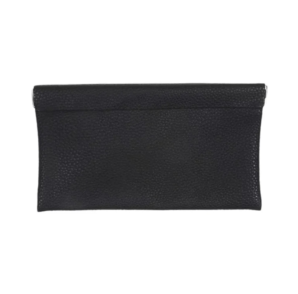 Self‑Closing Artificial Leather Long Wallet Passport Driver's License ID Holder Headphone Data Cable Storage Cash Pouch