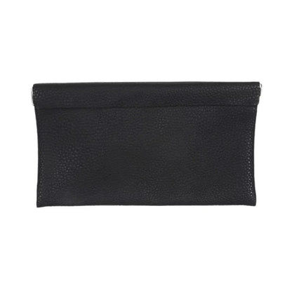 Self‑Closing Artificial Leather Long Wallet Passport Driver's License ID Holder Headphone Data Cable Storage Cash Pouch