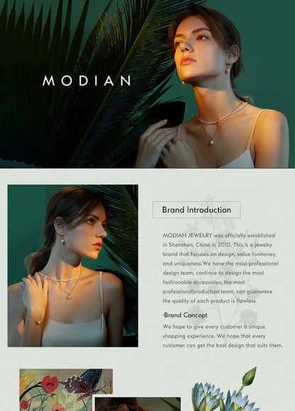 Modian 925 Sterling Silver Baroque Pearl Ear Buckles For Women Trendy Bright Simple Hoop Earrings Fine Jewelry Luxury Gift