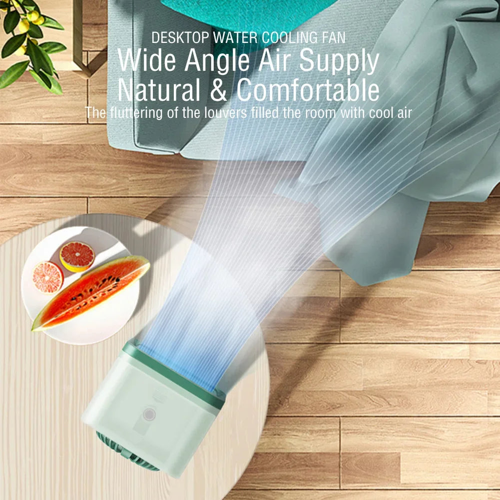 New Portable USB Chargeable Mini 3 Gear Air Conditioner Cooler Fan Air Conditioner Air Cooling Fan Office Desktop Fan