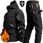 New Men's Winter Jacket Tactical  Sets Fleeced Sharkskin Windproof Waterproof Padding Suits Paintball Uniform Pockets Camo