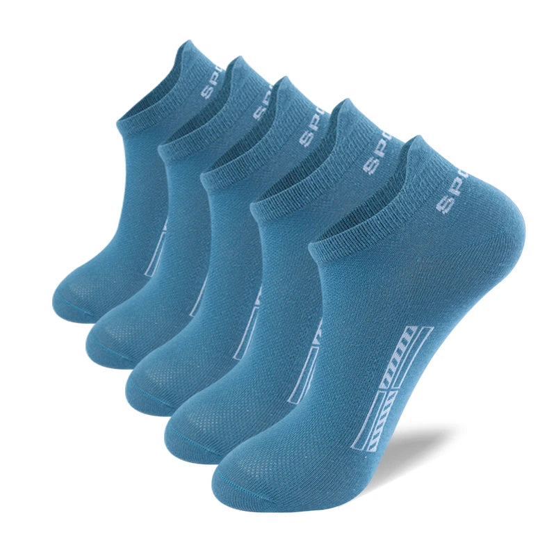 High Quality 10Pairs Men Socks Cotton Summer Sports Breathable Ankle Socks Mesh Casual Athletic Thin Cut Short Plus Size 39-48