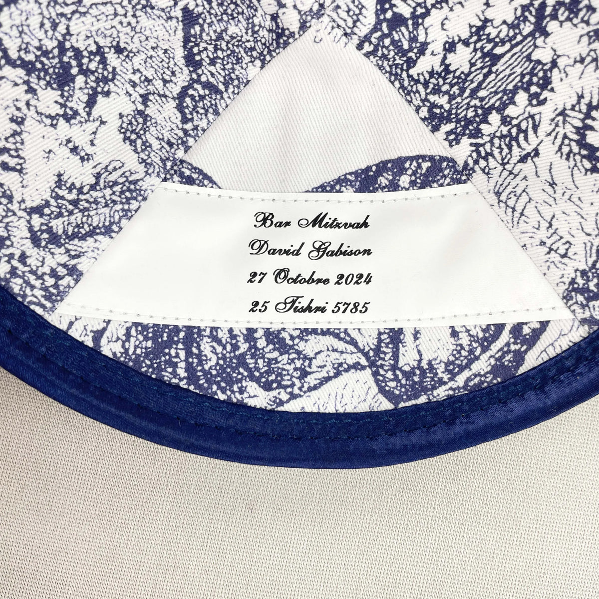 Customized Velvet Kippahs, Black Velvet Kippot, Kipa Support