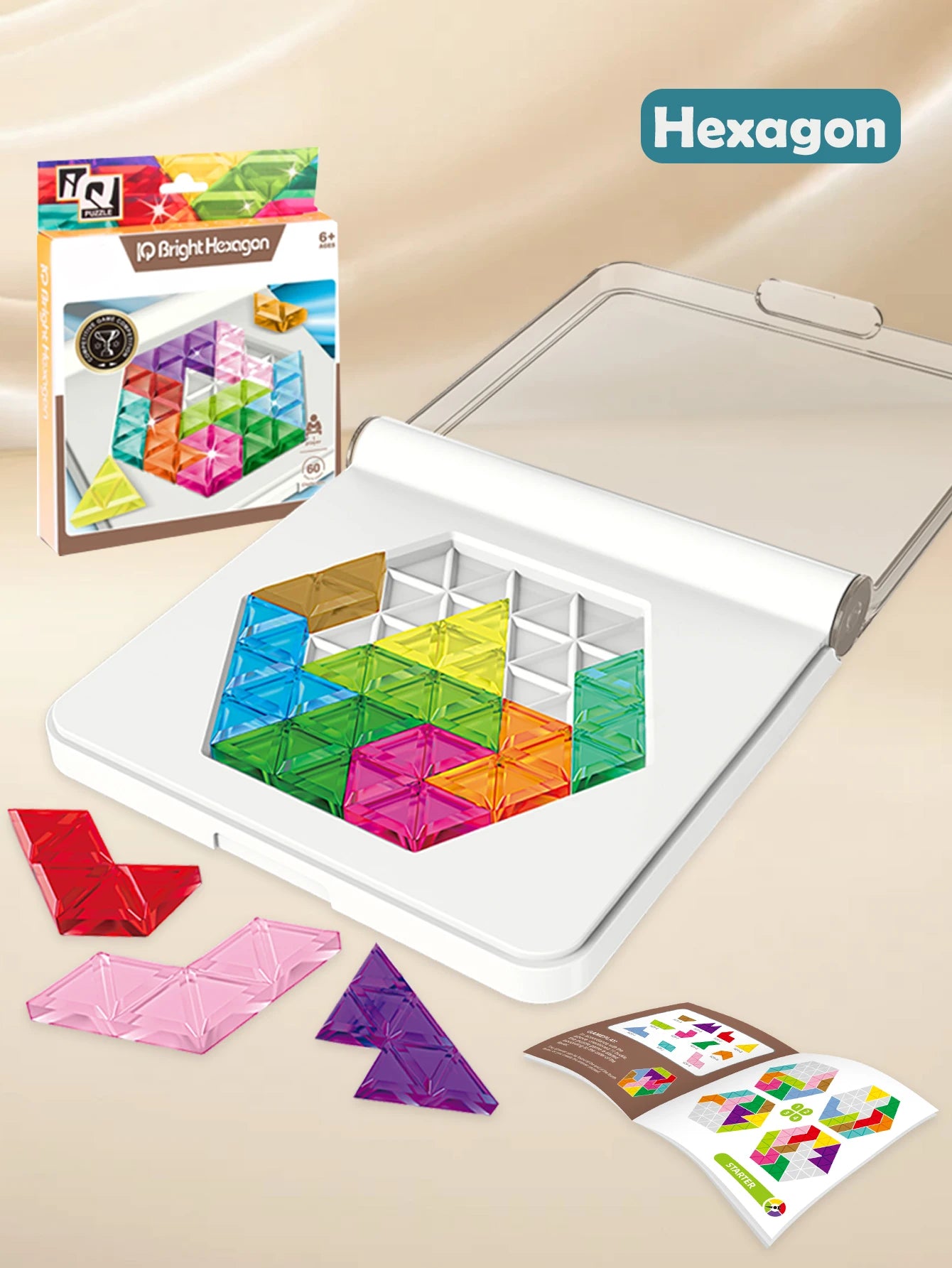Puzzle Toys. Logical Thinking Training Fun Tabletop Games Multiple Shapes Colors, Advanced Level Gifts for Boys and Girls