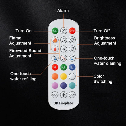 Intelligent Water Replenishment Multi-Color Atomization Fireplace Designer Luxury Home Decoration 3D Atomization Fireplace