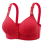 New Large Size Front Buckle Sexy Push up WOMEN'S Bra Adjustable Thin Cup Breathable Comfortable Middle-aged Mom Ladies Underwear