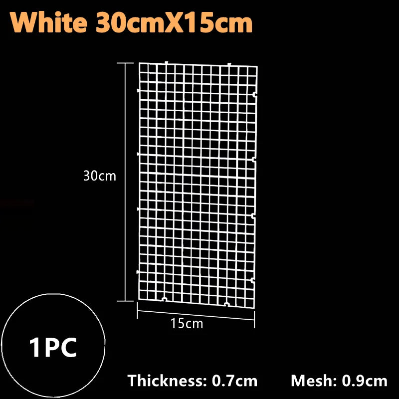 1PC Isolation Board Grid Aquarium Fish Tank Accessory Undergravel Bottom Plate Tray Multi Function Seperator Divider Board Net