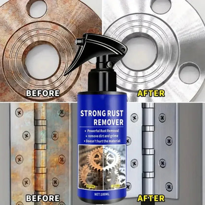 Quick-Acting Car Rust Remover Spray - Care for Auto Exhaust Pipes & Wheel Hubs, Metal Iron Powder Cleaner