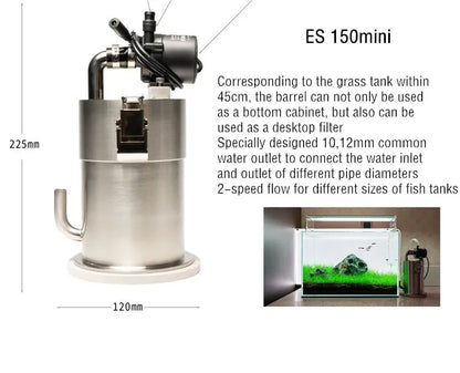 Aquarium Stainless Steel External Pro Canister Filters with Pump ADA Style Fish Tank Filter Bucket Barrel фильтр для аквариумов