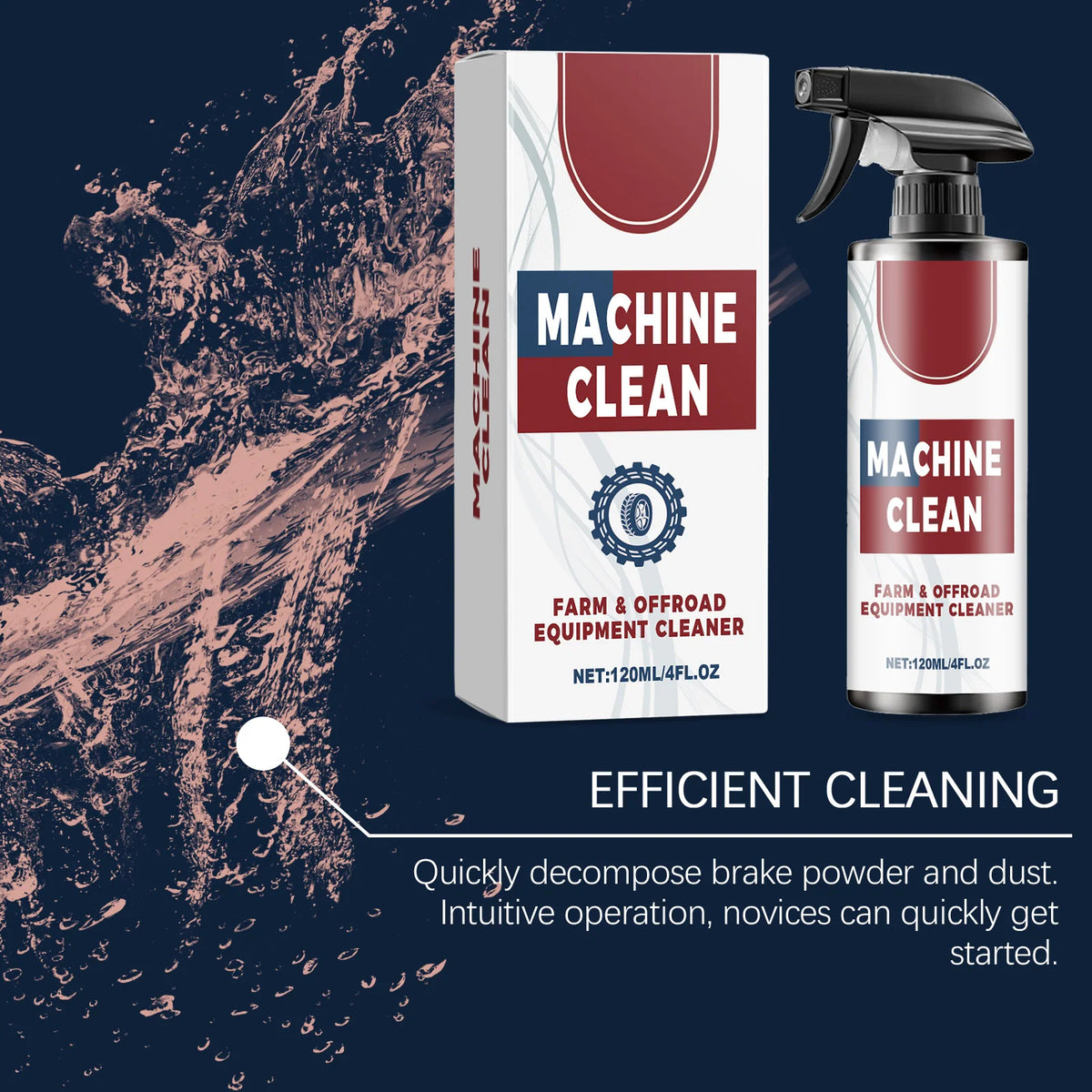 Car tire cleaner, tire care; removes brake dust and road grime; protects the tire surface; long-term care