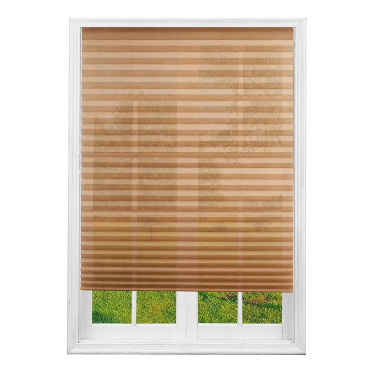 No Drill Blinds Stick on Curtains Blinds for Bedroom Kitchen Bathroom Windows Light Filtering Privacy Protection with Clips