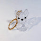 (HB05)Clear Puppy Hair Memorial Keepsake Capsule Pet Dog Fur Container DIY Pendant Keychain Decor Pet Lovers Home Display Gifts