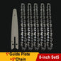 Chain for Mini Chainsaw 8 Inch 1/4"P Electric Saw 45 knots 22 knives Saw Blade Wireless Mini Saw Bar Chain Guid Logging Chainsaw