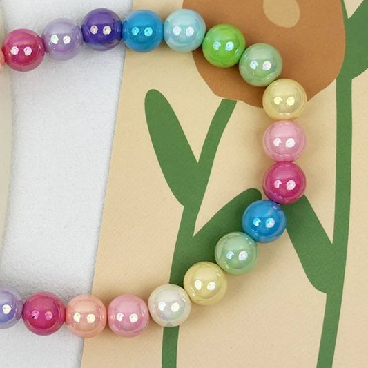 Cute Adjustable Beaded Cat Flower Pendant Candy Color Cat Pet Neck Chain Pet Jewelry Elastic Dog Cat Pet Collar Kitten Puppy