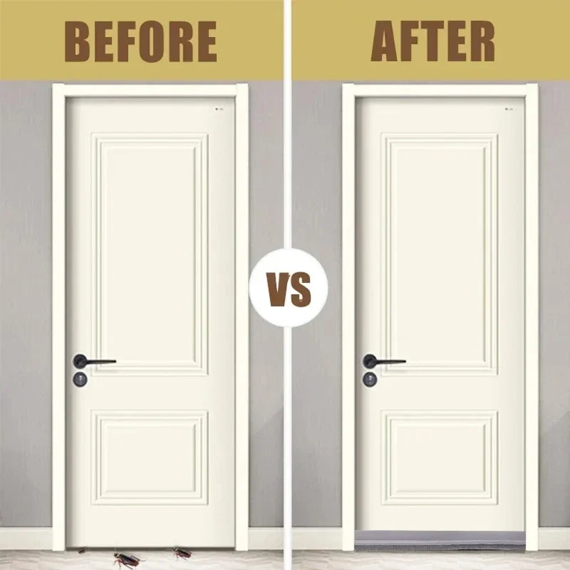 Door Sealing Strip Self-adhesive Door Bottom Gap Filling Sealing Strips Insect Proof Brush Strip Windproof Soundproof Door Tape