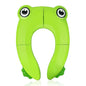 Baby Travel Folding Potty Seat, Portable Large Potty Training Pad, Non Slip Silicone Toilet Seat Cover for Kids Boys & Girls