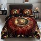 Boho Sun And Moon Duvet Cover Set Black White Floral Bedding Set Bohemian Exotic Comforter Covers Queen Bedroom Decor All Season