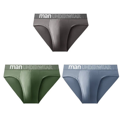 3 Pcs/Lot Men's Letter Briefs Underwear Comfortable Panties Shorts Sexy Gifts for Man Underpants